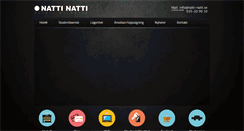 Desktop Screenshot of natti-natti.se